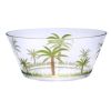 Palm Tree Acrylic Serving Bowls, Unbreakable Large Plastic Bowls, Soup Bowls, Salad Bowls, Cereal Bowl for Snacks, BPA Free