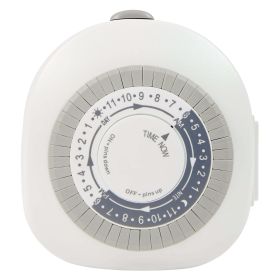 Hyper Tough Indoor Analog Timer Single Grounded Outlet